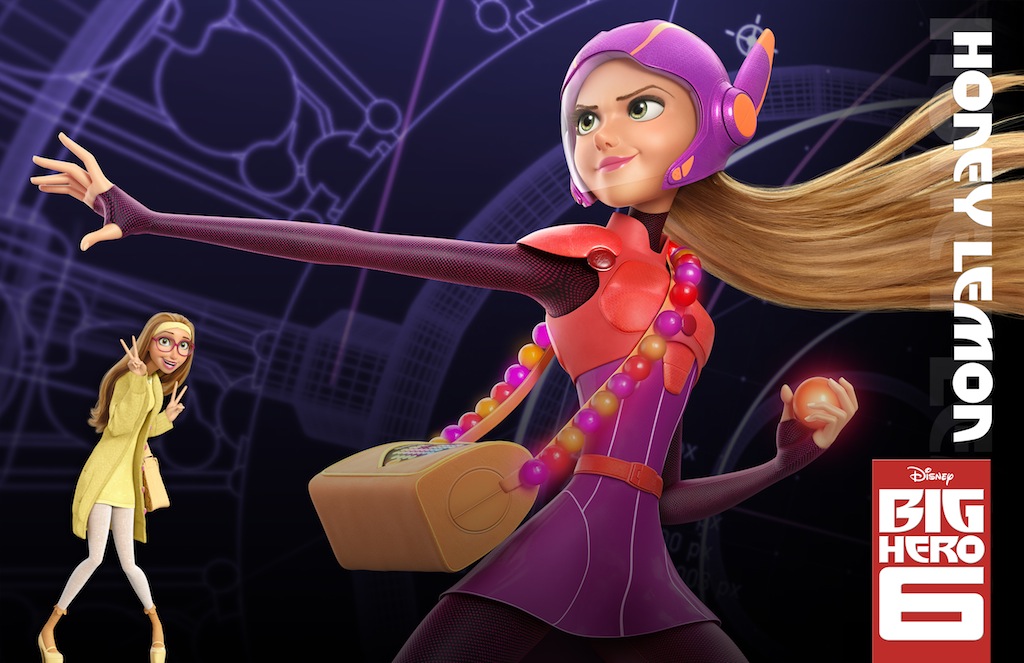 big hero 6 character poster honey lemon