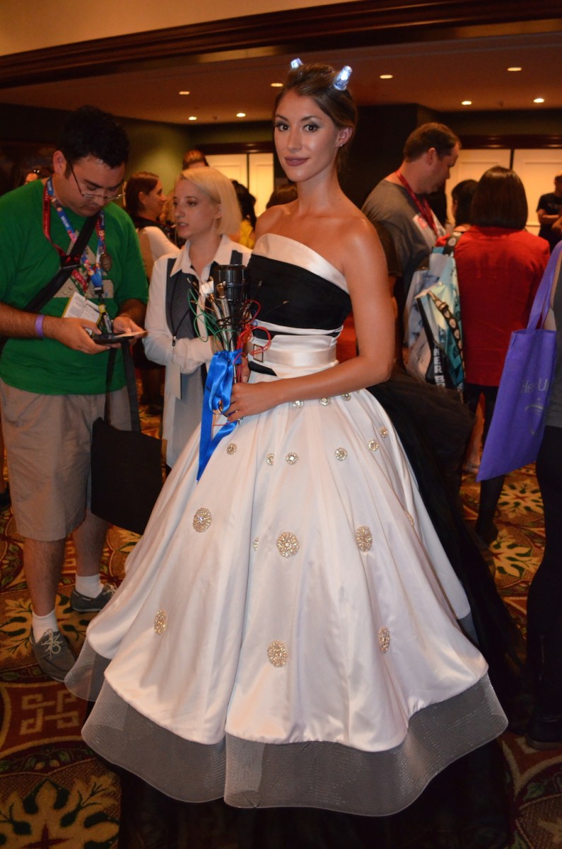 Her Universe Fashion Show Leetal Platt Dalek Wedding Dress Doctor Who