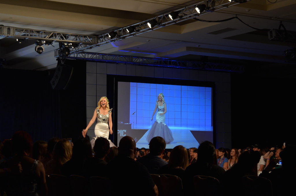 Her Universe Fashion Show SDCC 2014 Ashley Eckstein Totoro Dress