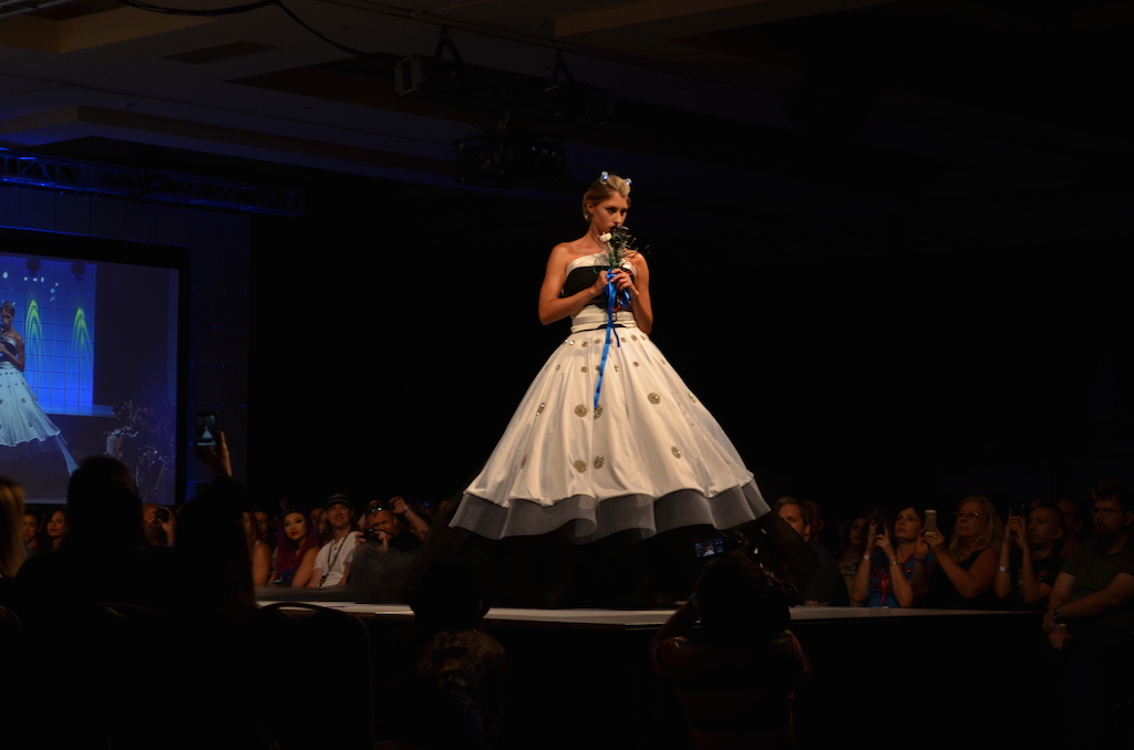 Her Universe Fashion Show SDCC 2014 Leetal Platt Dalek Wedding Dress Doctor Who 2