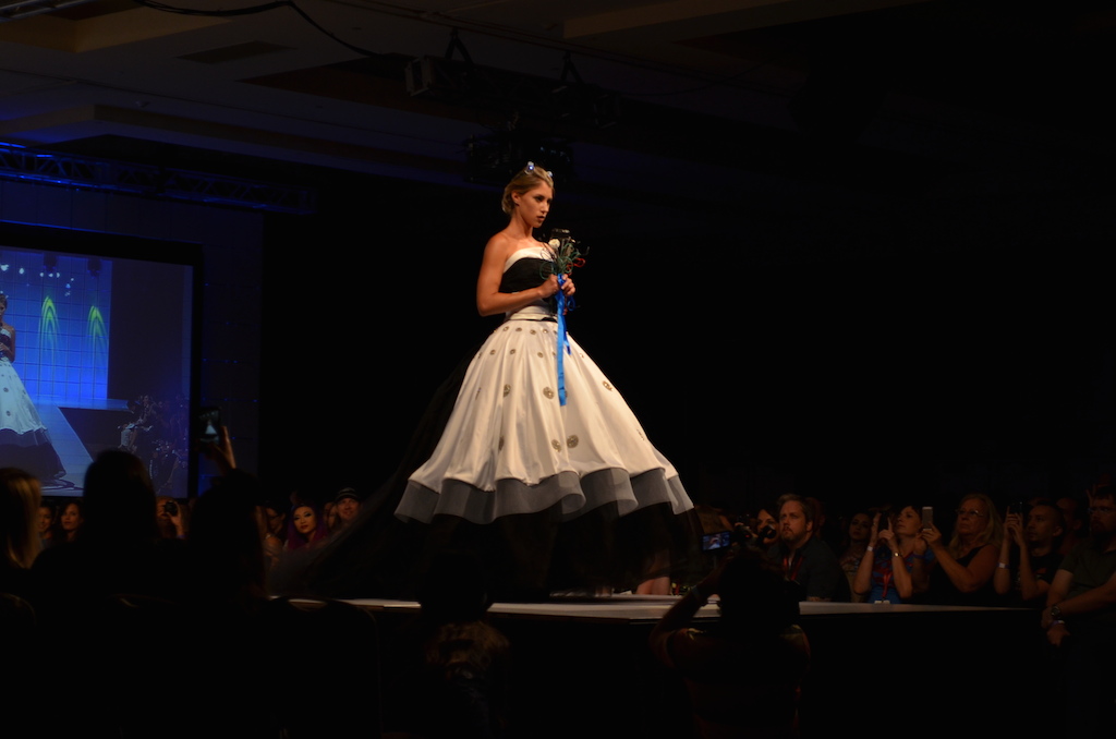Her Universe Fashion Show SDCC 2014 Leetal Platt Dalek Wedding Dress Doctor Who