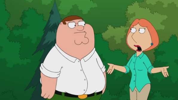 The Simpsons and Family Guy Crossover Peter and Lois