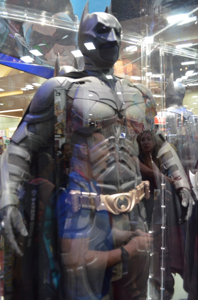 Comic Con 2014 Batman 75th Anniversary Exhibit Christian Bale
