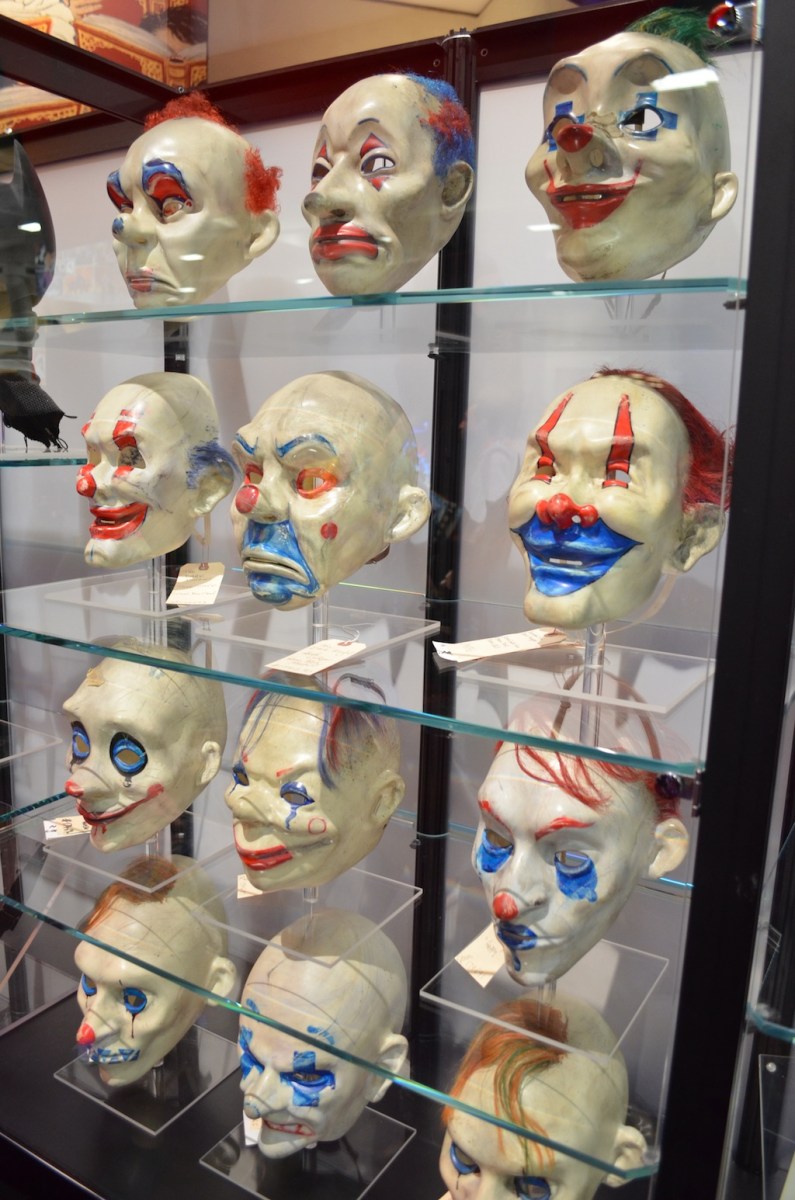 Comic Con 2014 Batman 75th Anniversary Exhibit Joker Good Masks