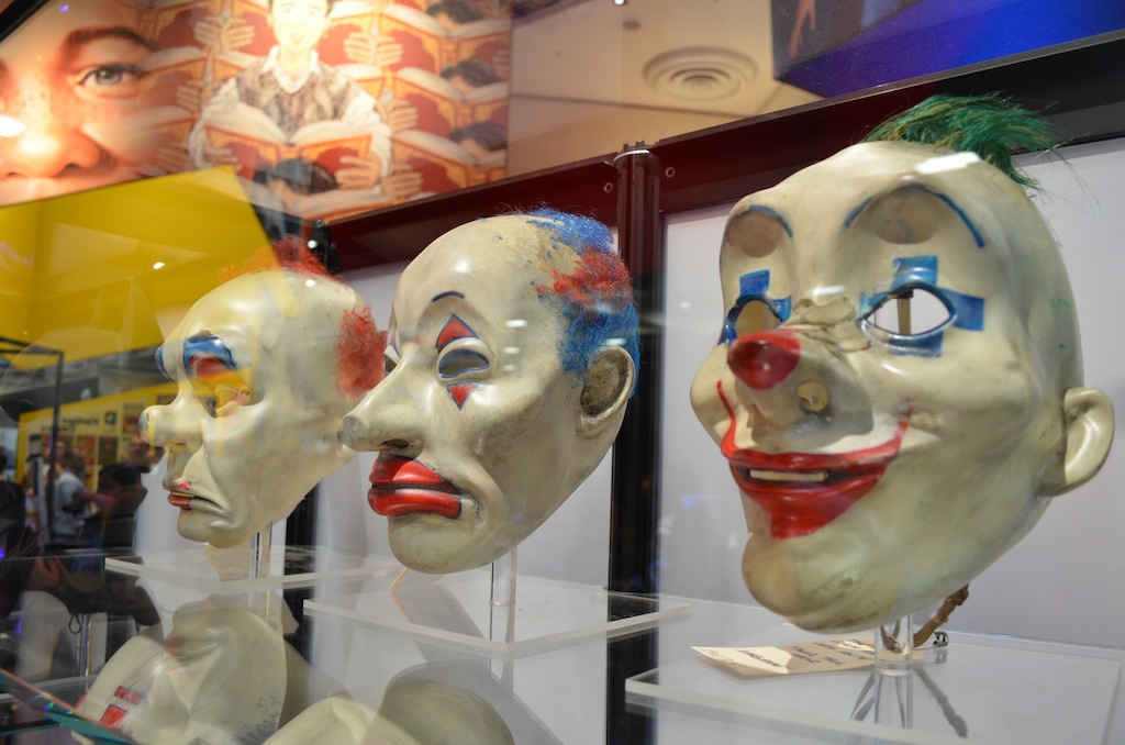 Comic Con 2014 Batman 75th Anniversary Exhibit Joker Goon Masks 5
