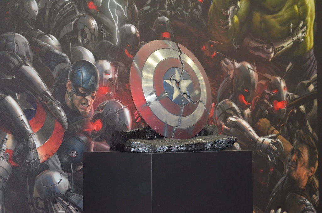 Comic-Con 2014 Marvel Studios Booth Captain America Shield Cracked
