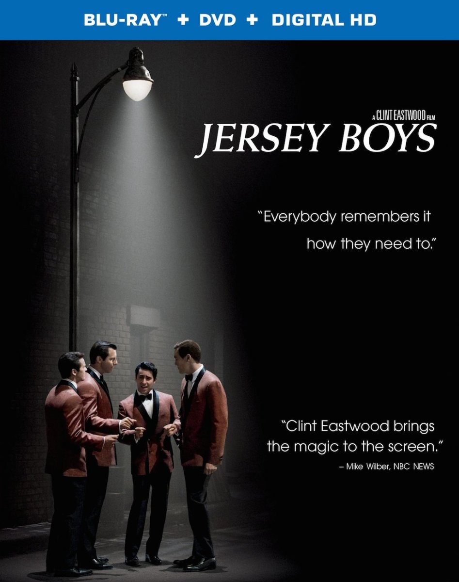 Jersey Boys 2014 Movie Blu-Ray Box Cover Art