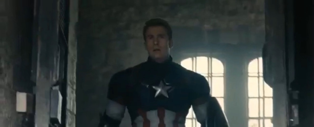 Avengers 2 Age of Ultron Trailer Leak Screenshot Captain America Chris Evans