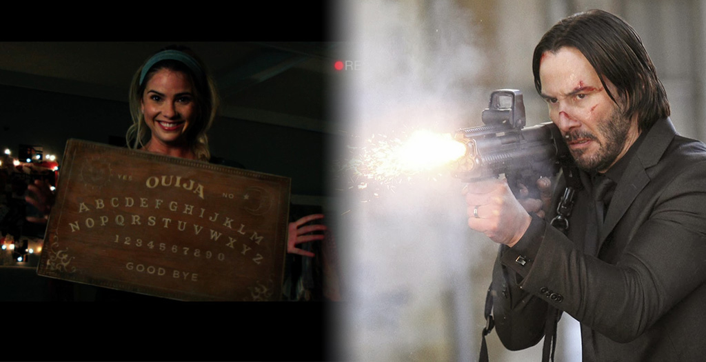 Box Office Battlefield Ouija vs. John Wick