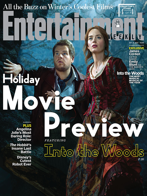 Emily Blunt and James Corden Into the Woods EW Cover