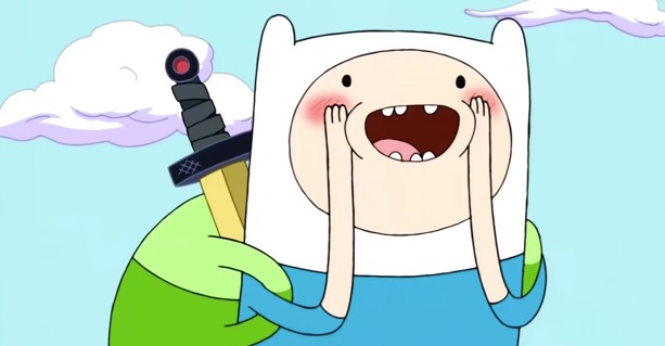 Adventure Time Finn the Human Backpack and DVD