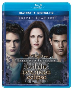 The Twilight Saga Extended Editions Triple Feature Blu-ray Cover Art