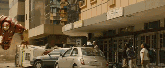 Avengers Age of Ultron Movie Hulkbuster Hulk Fight