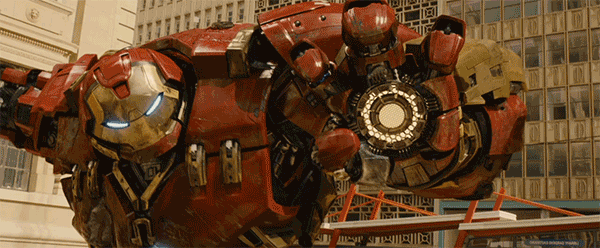 Avengers Age of Ultron Movie Hulkbuster Repulsor Blast