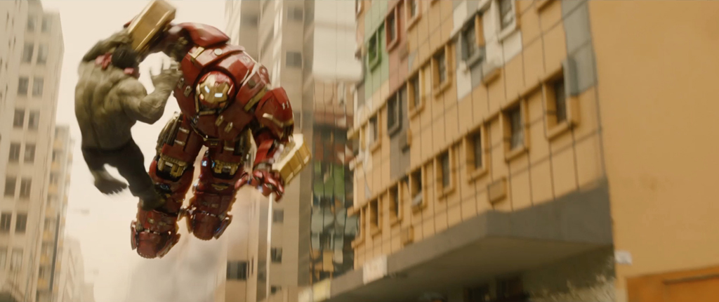 Avengers Age of Ultron Movie Screenshot Hulkbuster Armor Fight