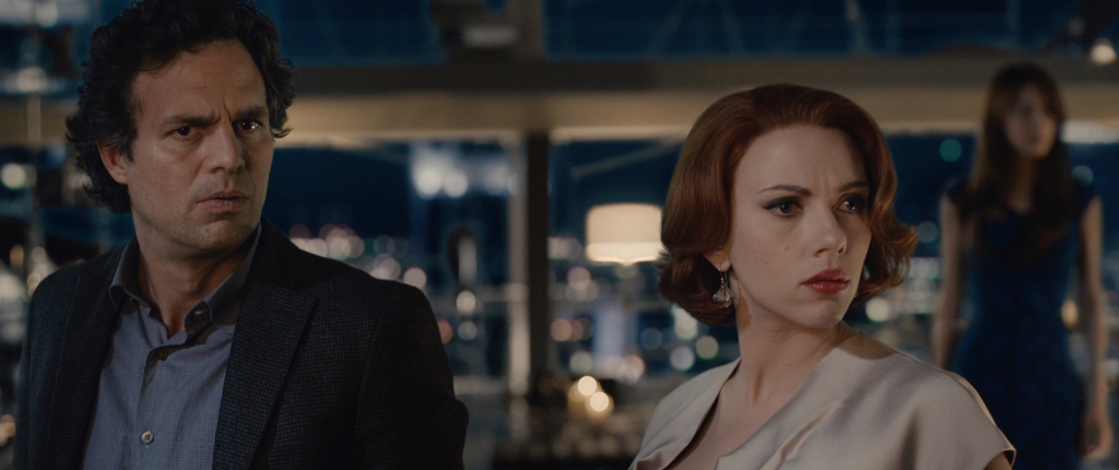 Avengers Age of Ultron Movie Screenshot Mark Ruffalo and Scarlett Johansson