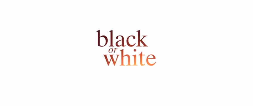 Black or White Title Movie Logo