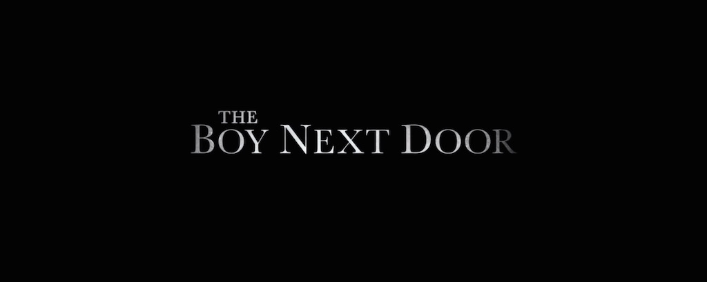 The Boy Next Door Title Movie Logo