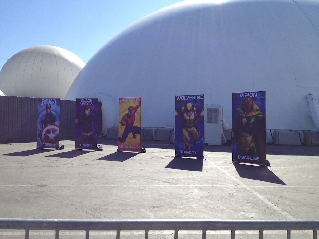 The Marvel Experience San Diego Hero Banners