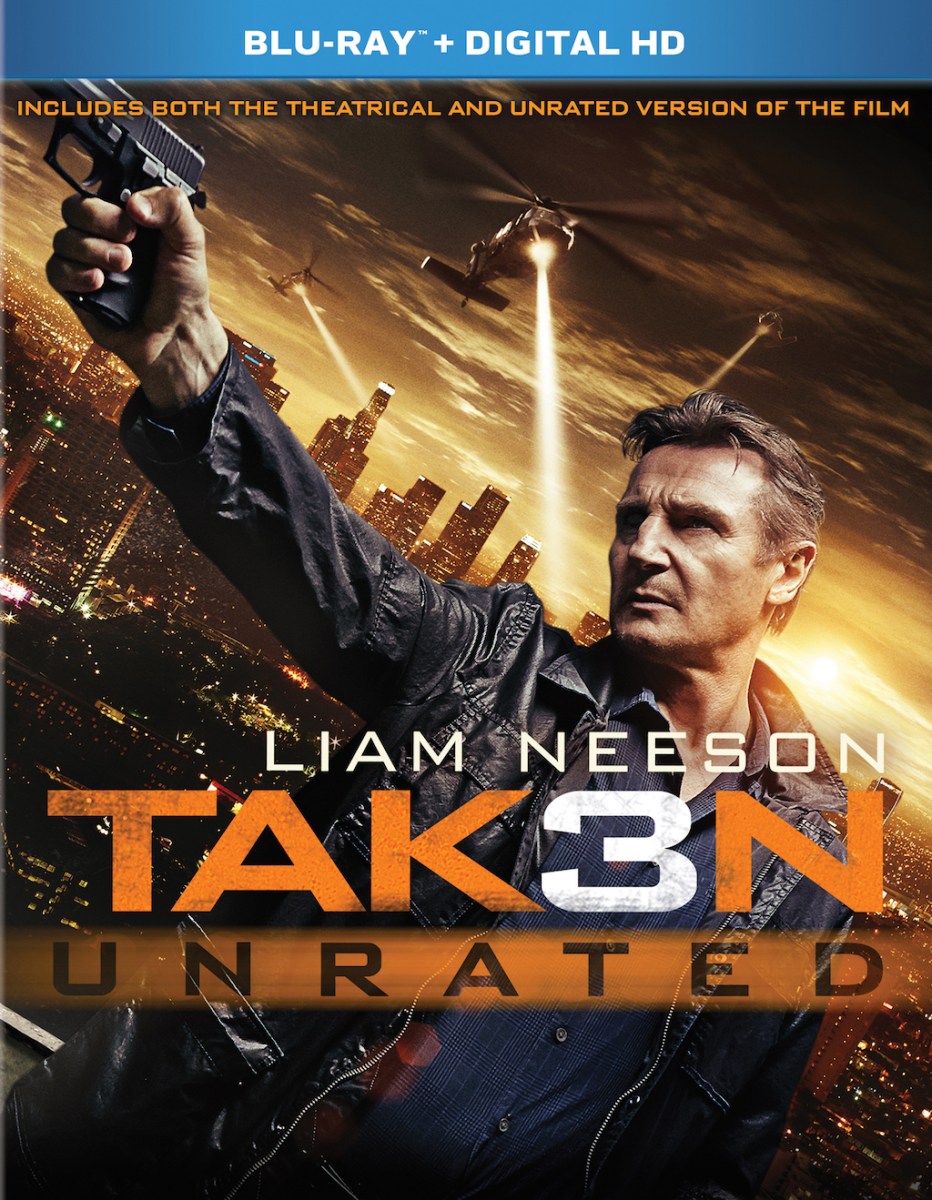 Taken 3 Blu-ray Box Cover Art