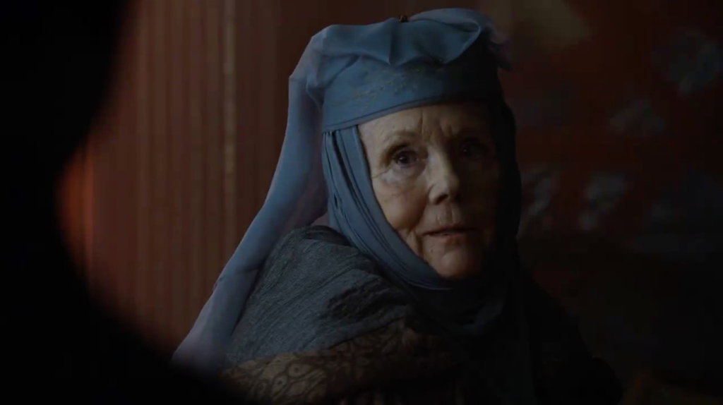 Game of Thrones Season 5 Screenshot Diana Rigg Olenna Tyrell