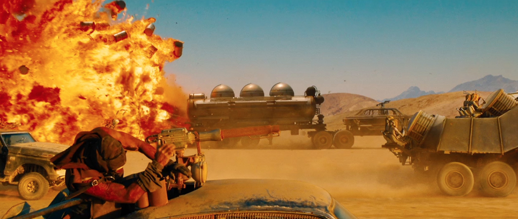 Mad Max Fury Road Screenshot Caravan Explosion