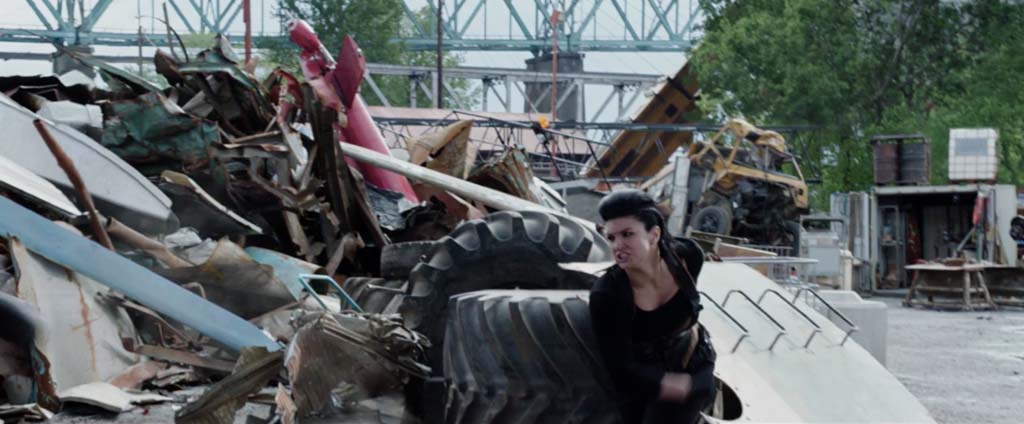Deadpool Movie Screenshot Gina Carano Angel Dust Punch
