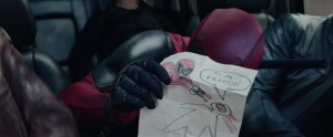 Deadpool Movie Screenshot Ryan Reynolds Francis Drawing