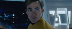 Star Trek Beyond Teaser Screenshot Chris Pine Captain Kirk Yellow Suit