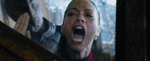 Star Trek Beyond Teaser Screenshot Zoe Saldana Uhuru Screaming