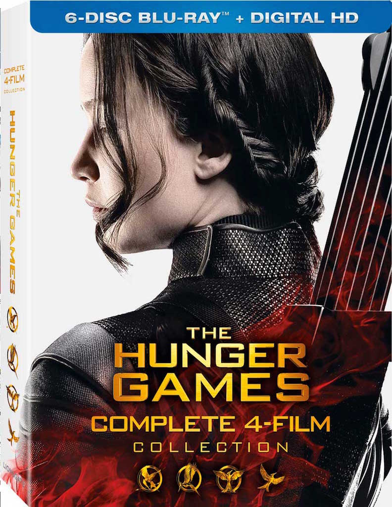 The Hunger Games Complete 4-Film Collection Blu-ray Box Cover Art
