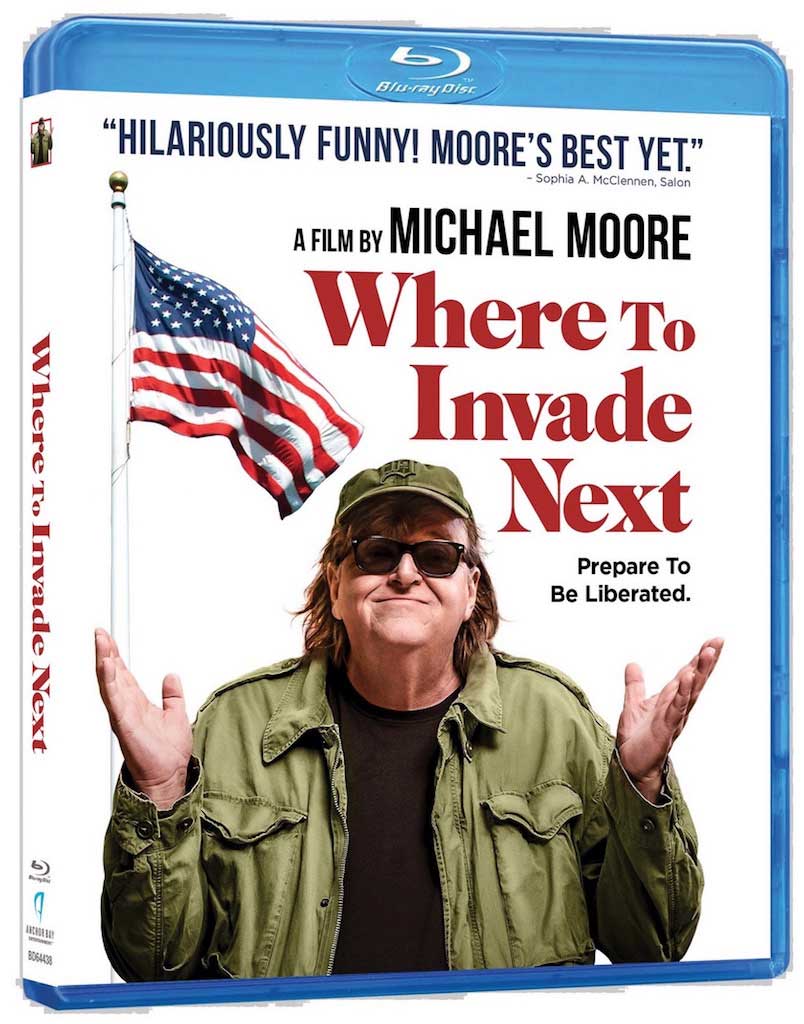Where to Invade Next Blu-ray Box Cover Art