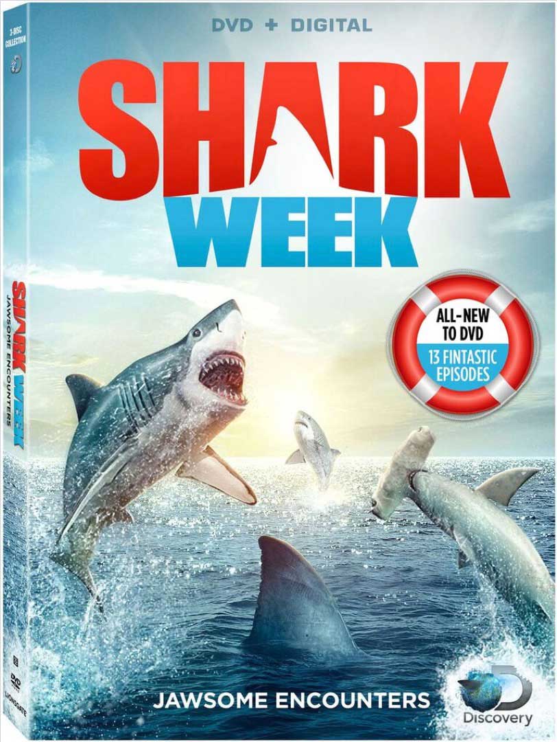 Shark Week Jawsome Encounters DVD Box Cover Art