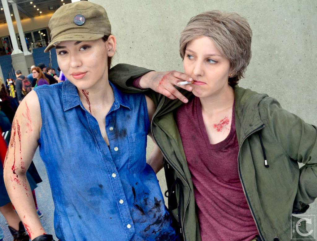 WonderCon 2016 Cosplay Funny Outtakes 10 Rosita Carol Walking Dead