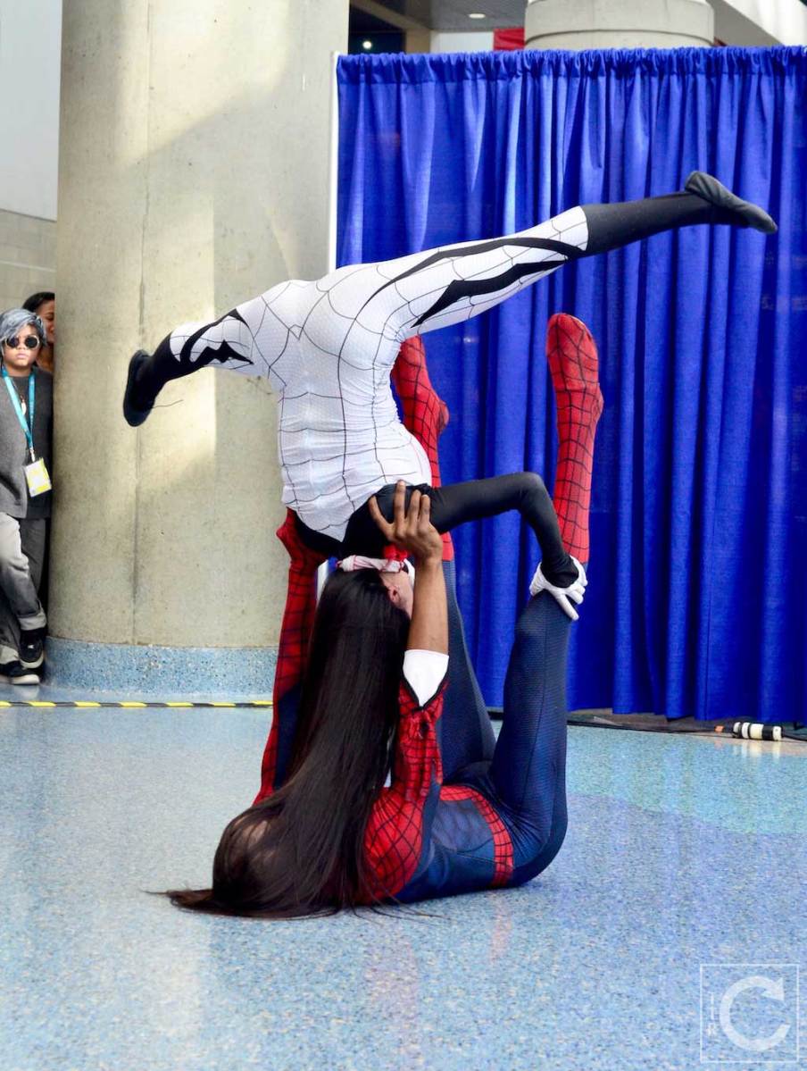 WonderCon Cosplay Saturday 2016 134 Silk and Spiderman Yoga