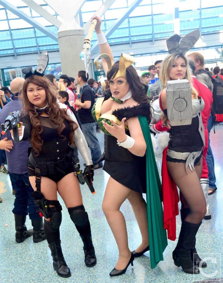 WonderCon Cosplay Saturday 2016 176 Marvel Playboy Bunnies