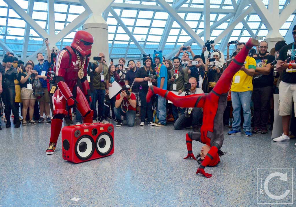 WonderCon Cosplay Saturday 2016 201 Red Hip Hop Trooper Lady Deadpool