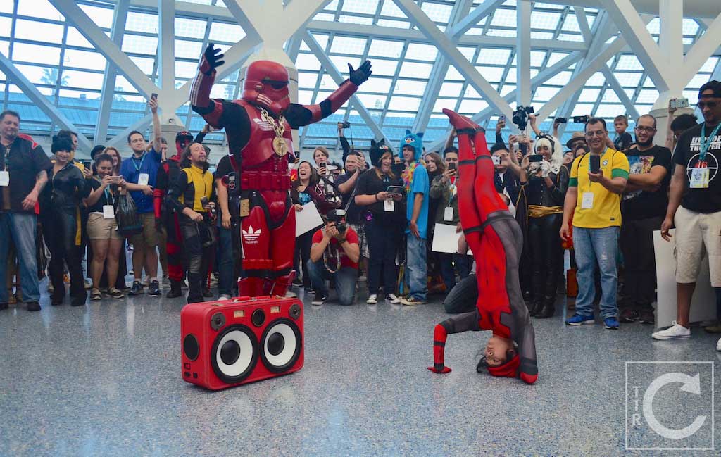 WonderCon Cosplay Saturday 2016 203 Red Hip Hop Trooper Lady Deadpool