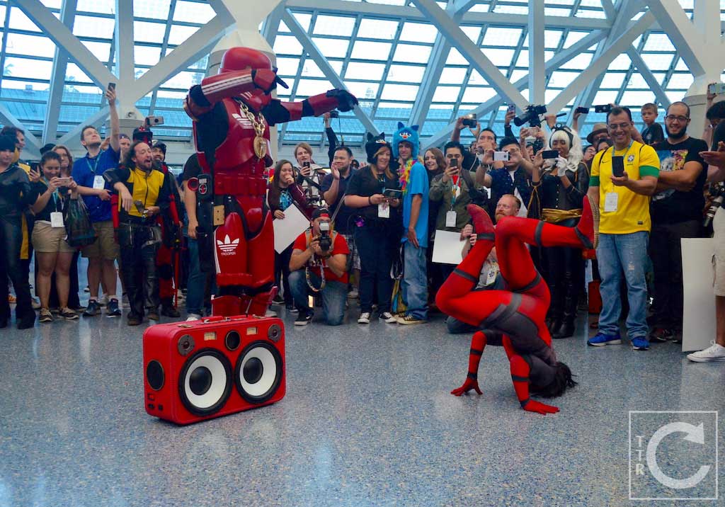WonderCon Cosplay Saturday 2016 204 Dance Battle Red Hip Hop Trooper Deadpool