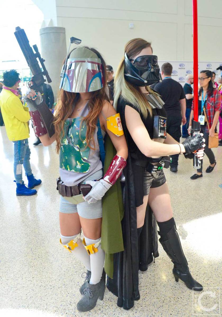 WonderCon Cosplay Saturday 2016 32 Boba Fett Darth Vader Crossplay