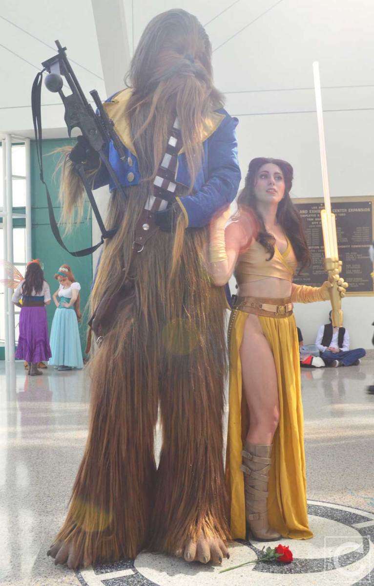 WonderCon Cosplay Saturday 2016 79 Elizabeth Rage Star Wars Belle Chewbacca