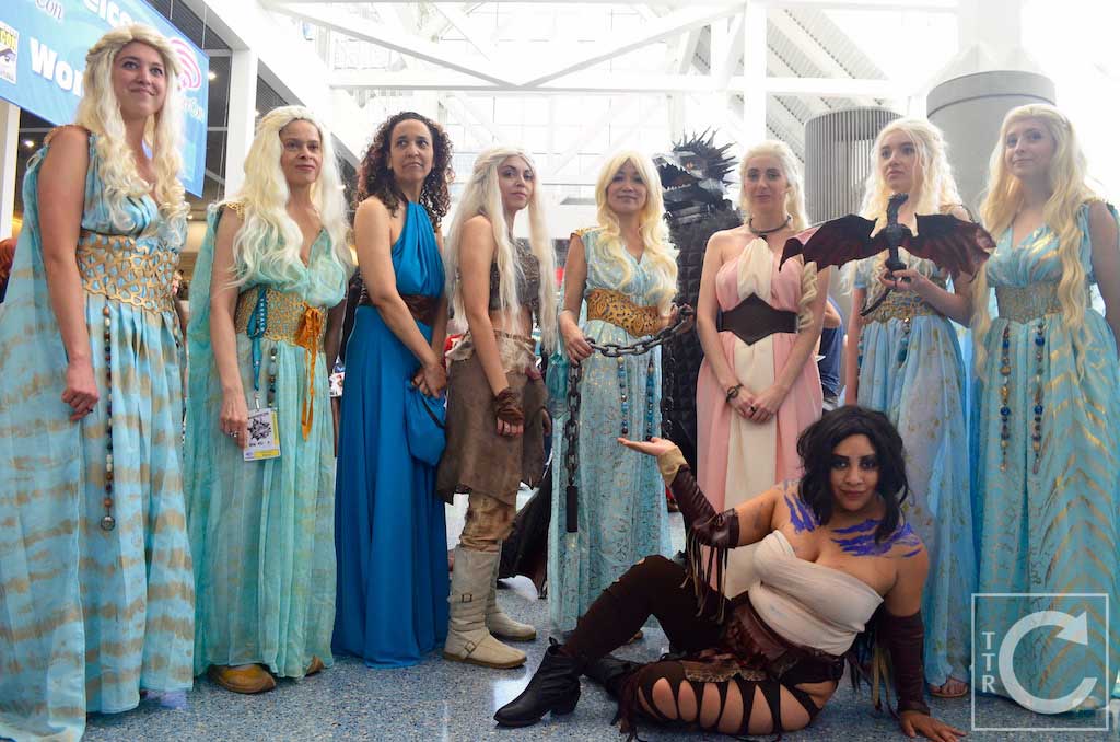 WonderCon Cosplay Saturday 2016 96 Game of Thrones Daenerys Targaryen Group