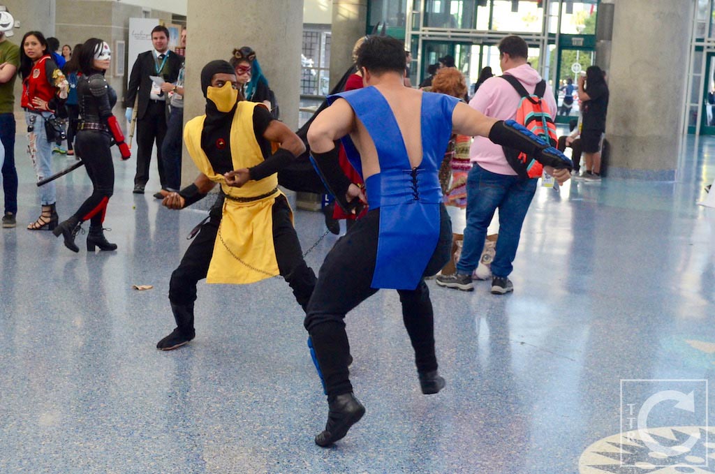 WonderCon Cosplay Sunday 2016 105 Mortal Kombat Sub-Zero Scorpion