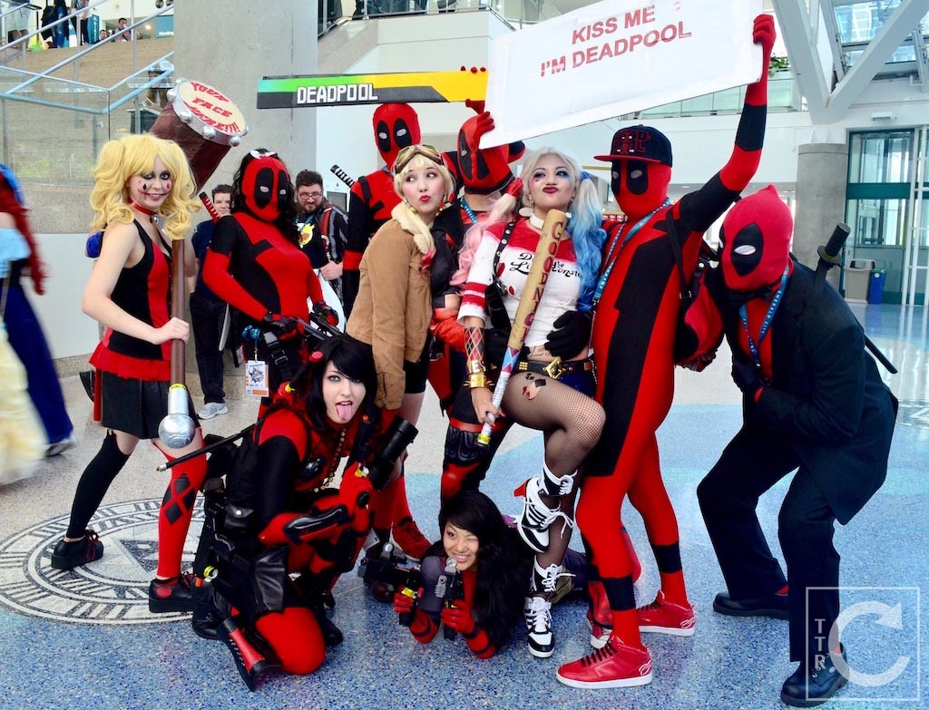 WonderCon Cosplay Sunday 2016 51 Deadpool Group