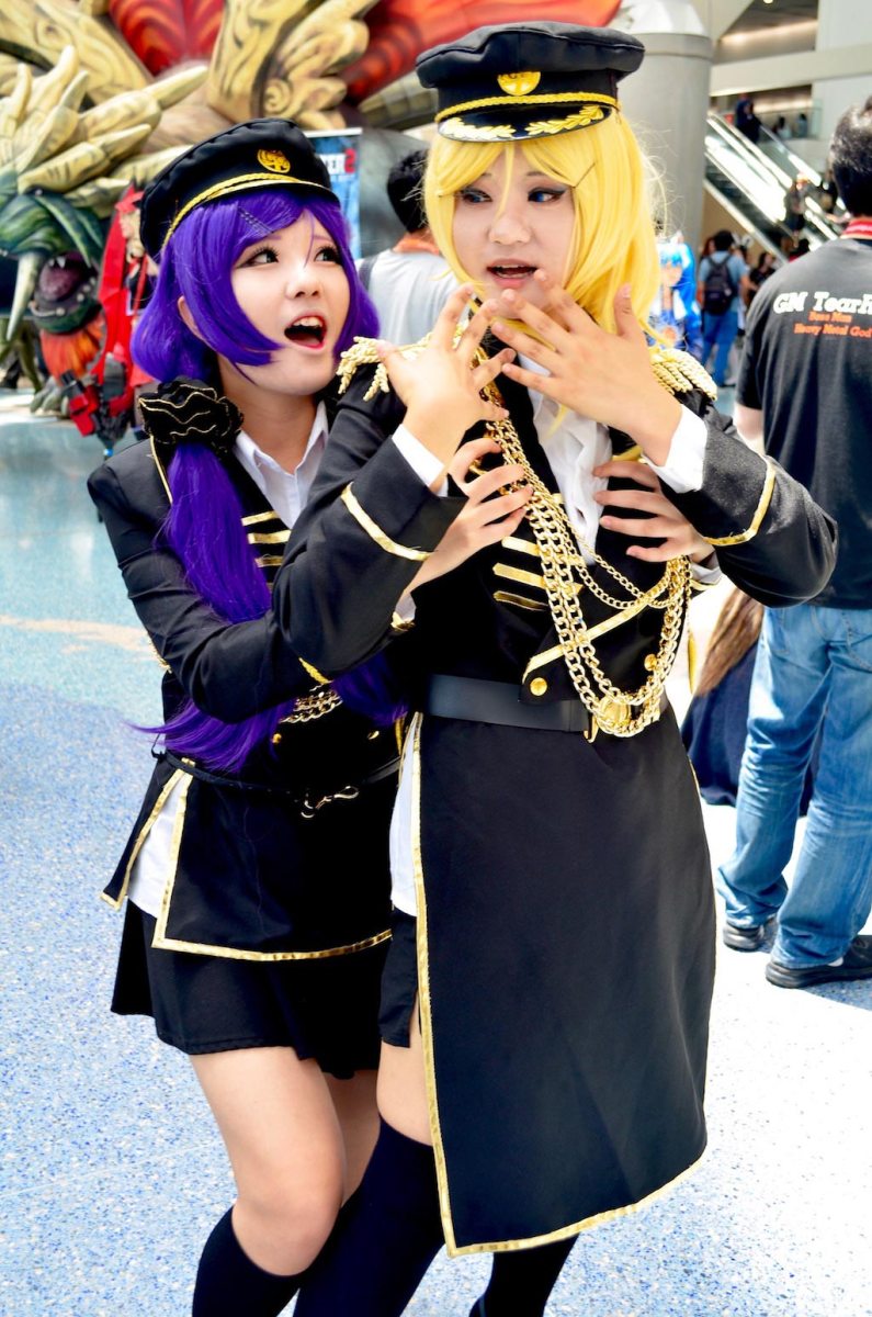 Anime Expo 2016 Cosplay Funny 7 Project K Military Girls
