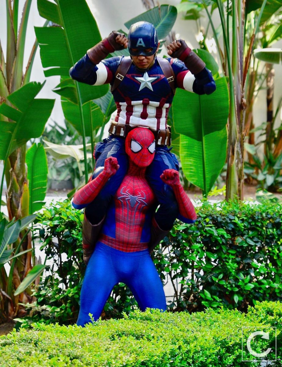 WonderCon 2017 Cosplay Funny Spider-Man and Captain Ameriac