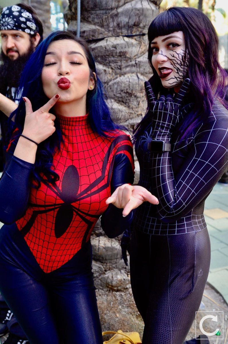 WonderCon 2017 Cosplay Funny Spider-Woman Symbiote Spider-Man