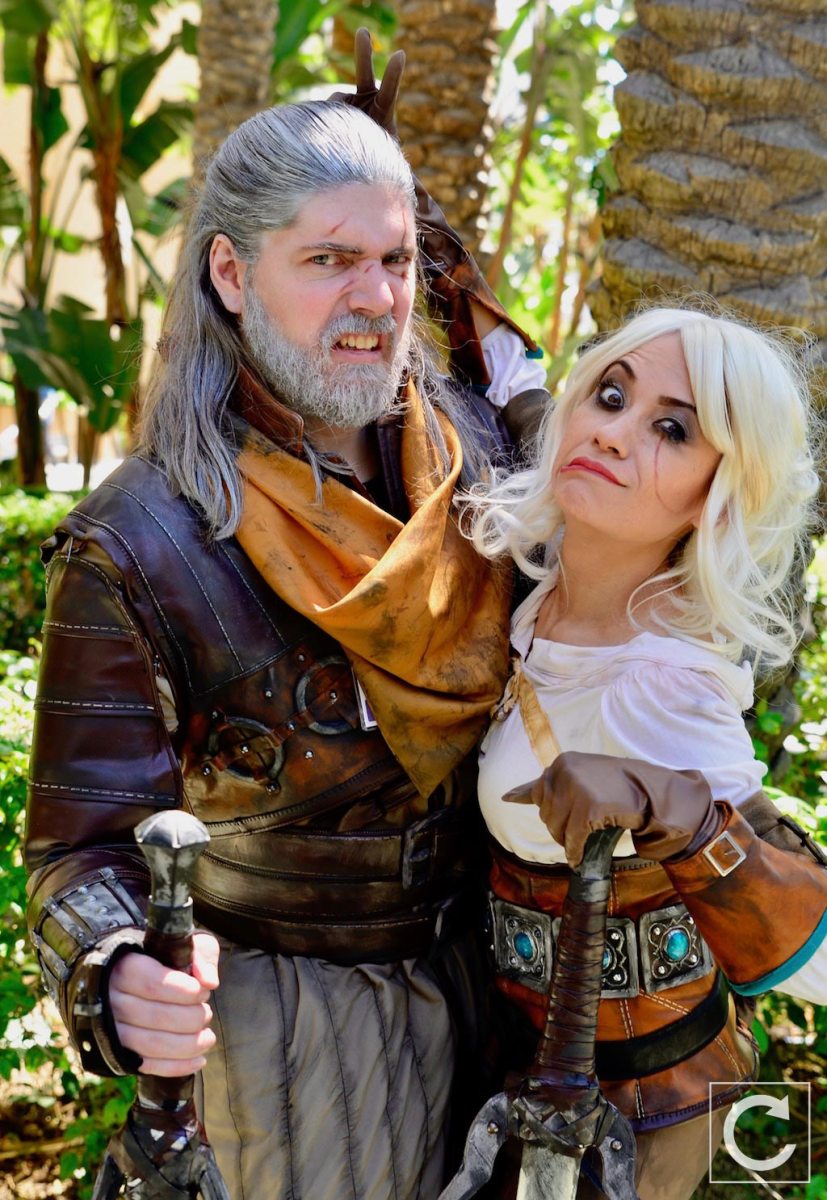 WonderCon 2017 Cosplay Funny The Witcher Geralt and Ciri